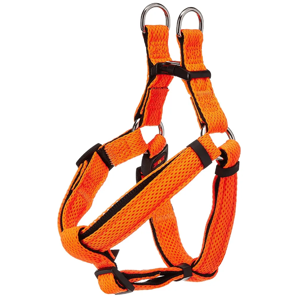 Glenand Nylon Mesh Adjustable Harness for Dogs (Orange)