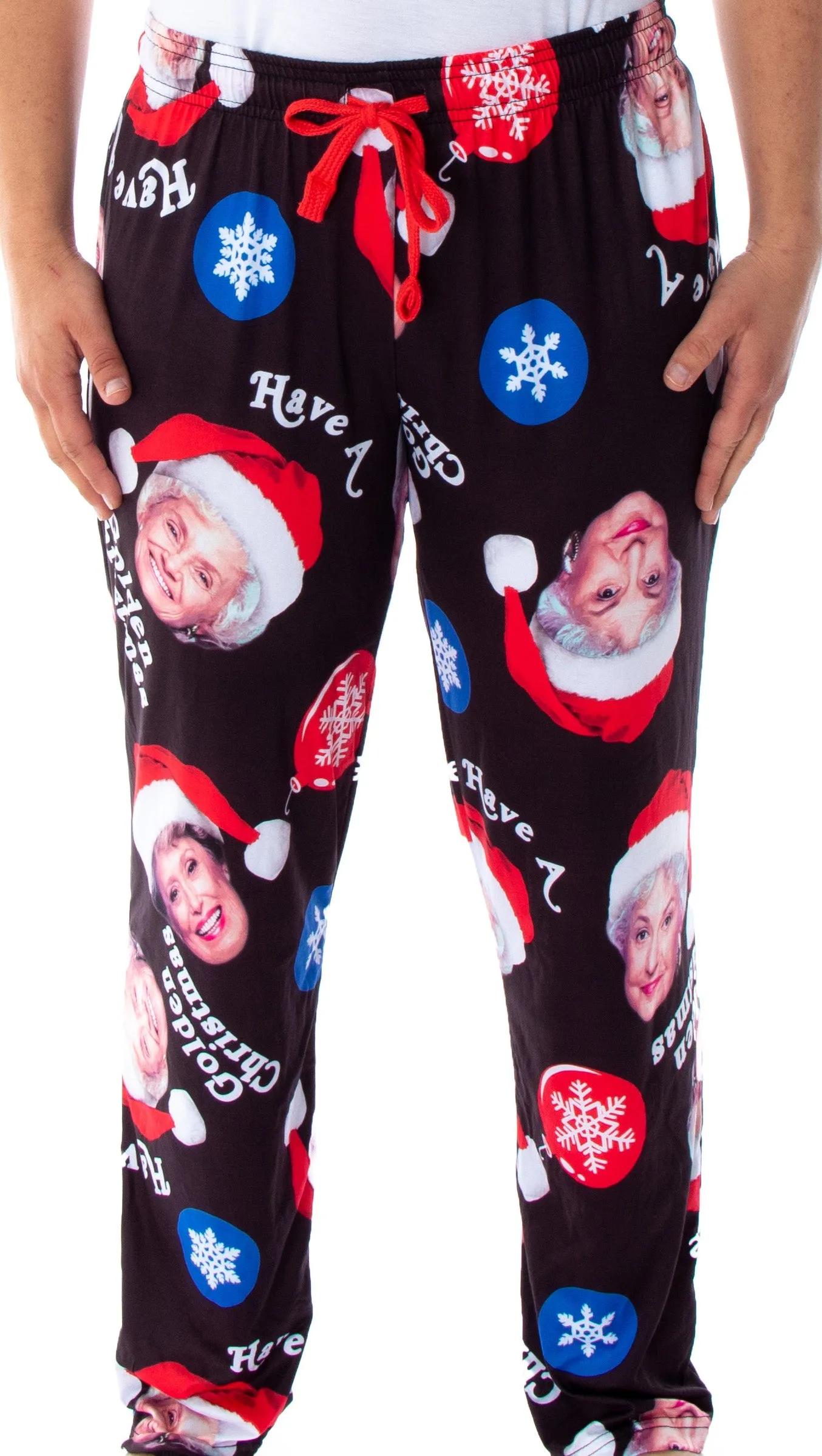 Golden Girls Women's 4 Character Santa Hat Sleep Lounge Pajama Pants