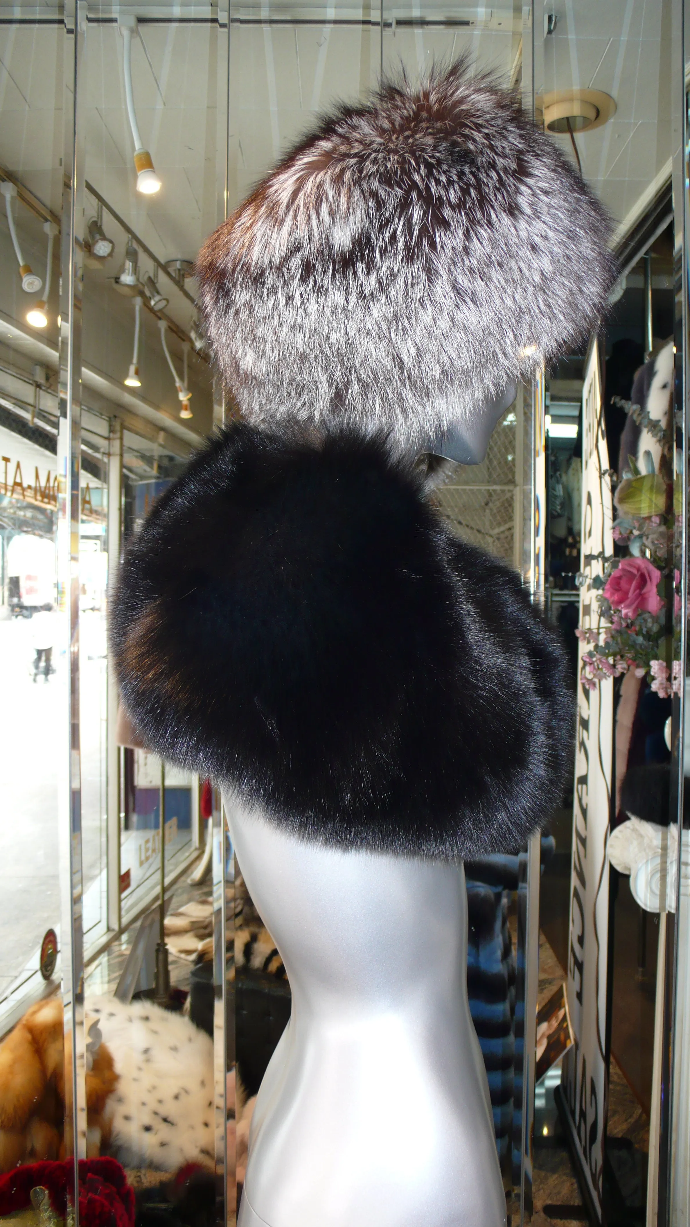 GORGEOUS Plush Black Fox  Collar/Shoulder Wrap