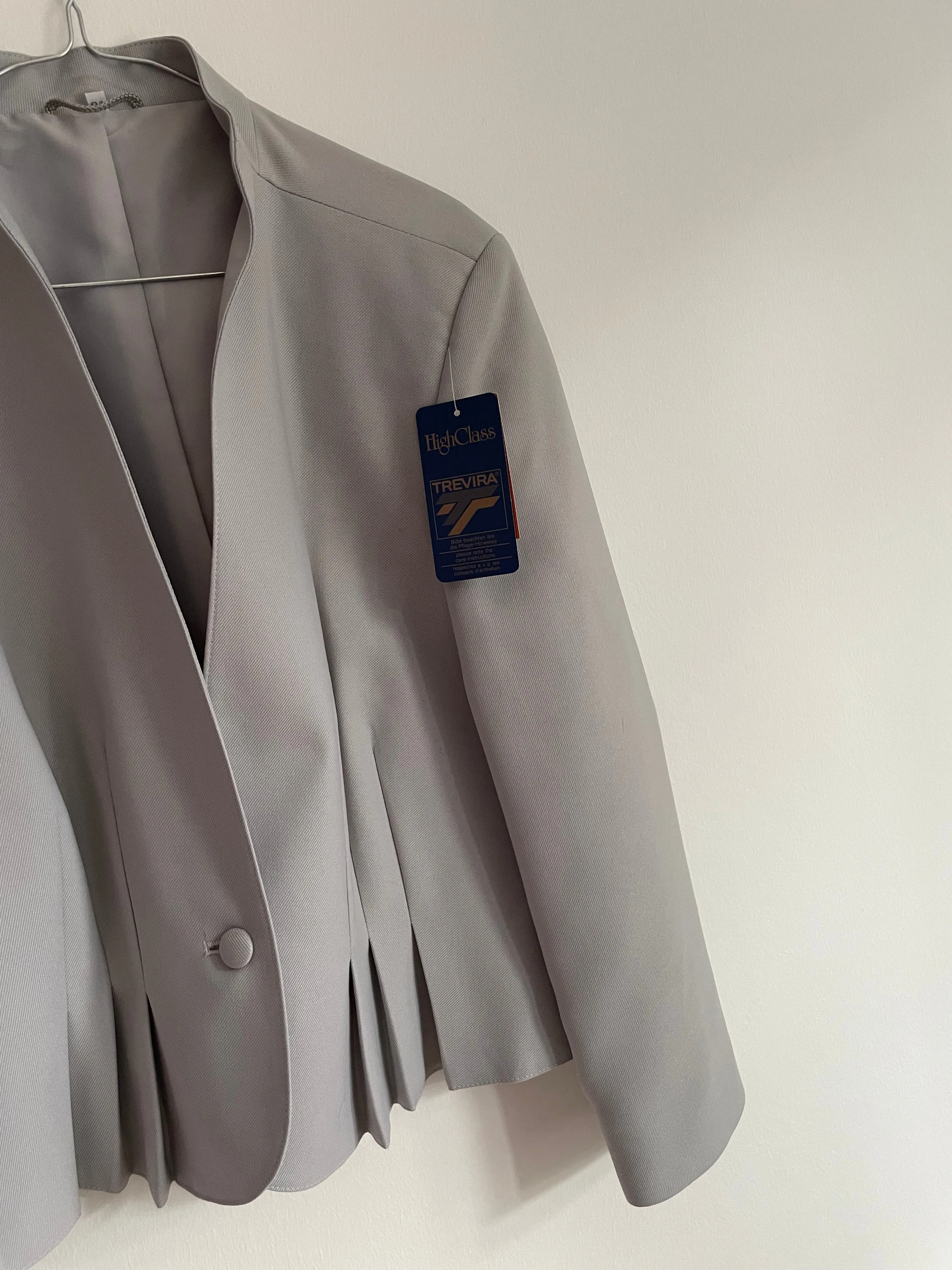 Grey Pleat Jacket