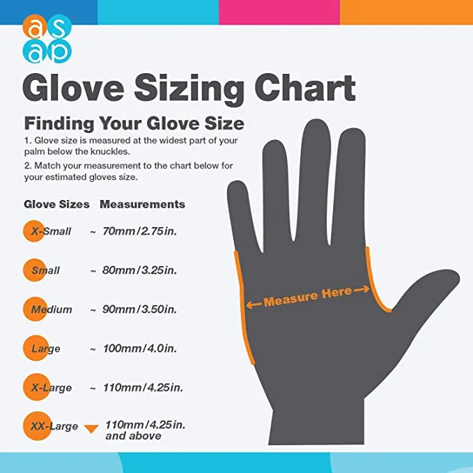 HandCare Orange Nitrile Gloves - Powder Free (8 Mil), 1,000 Gloves