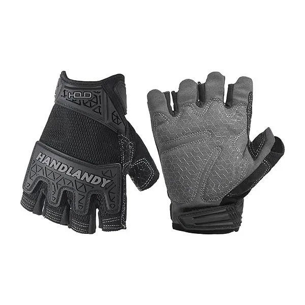 HANDLANDY Fingerless Work Gloves for Men Tactical Mechanics 6262