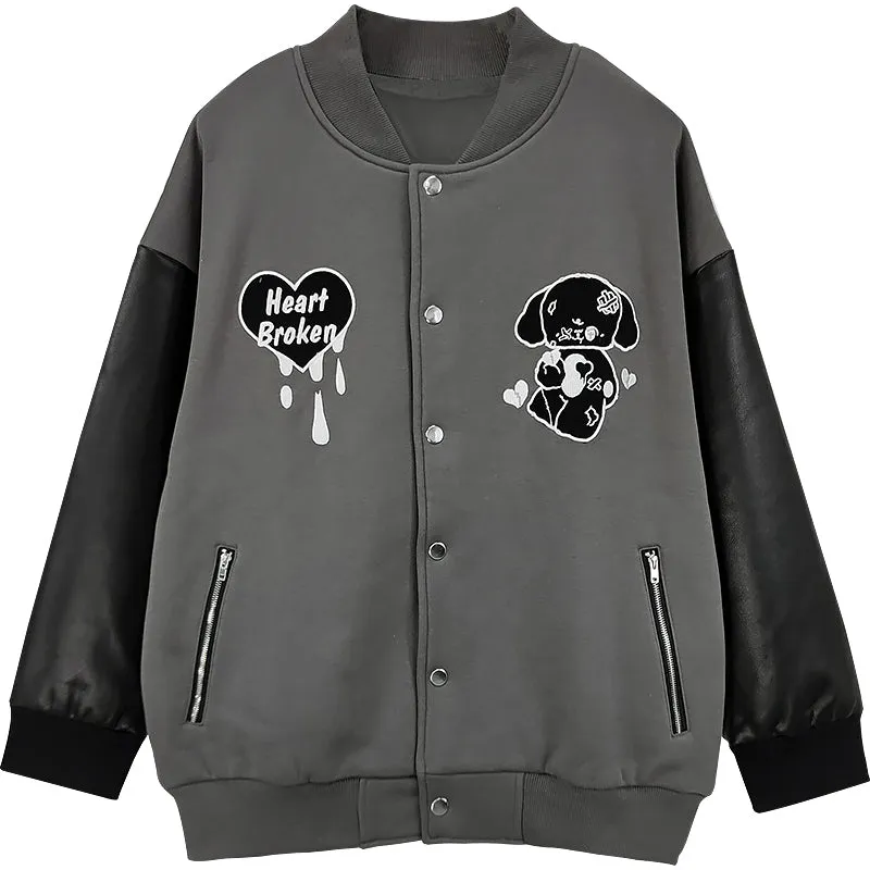 Heart Broken Baseball Jacket SD01748