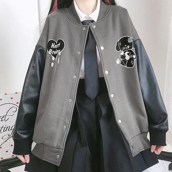 Heart Broken Baseball Jacket SD01748