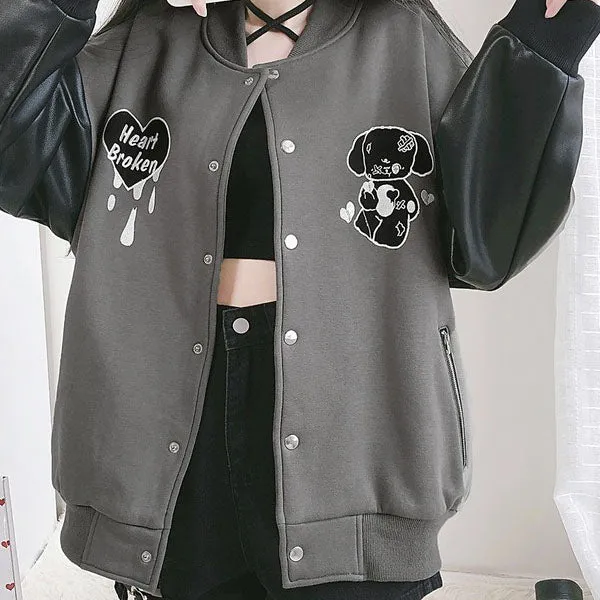 Heart Broken Baseball Jacket SD01748