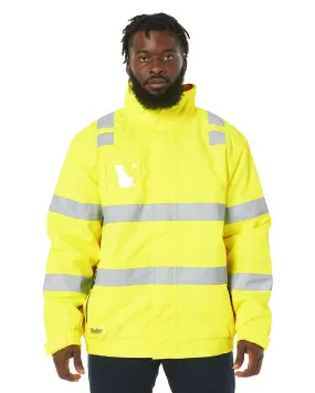 Hi Vis Taped Wet Weather Bomber Jacket - Yellow