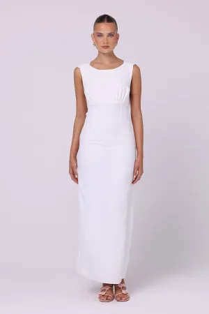 Isabelle Quinn Lila Backless Maxi Dress - White