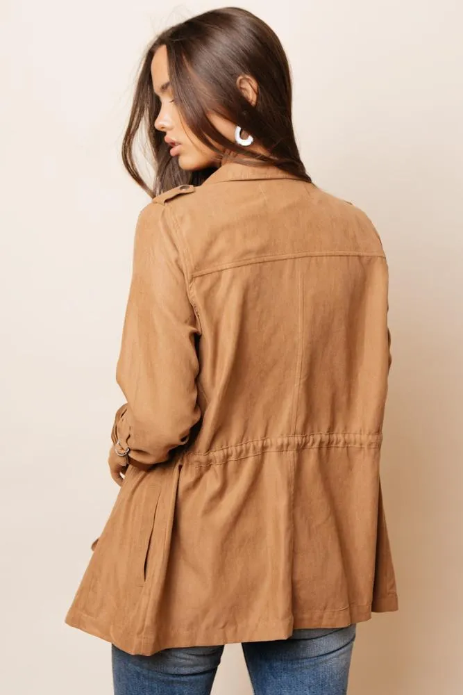 Isley Utility Jacket in Camel