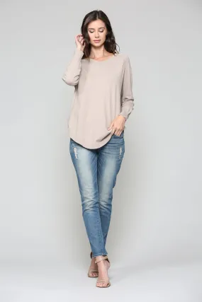 JOH Cashmere Sadie Top Tan/Nude