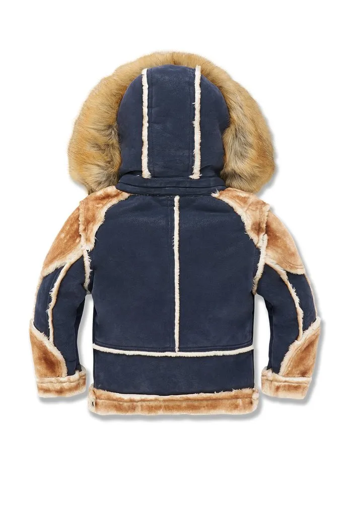 Jordan Craig LEGACY EDITION MOTO SHEARLING JACKET Kids -  NAVY