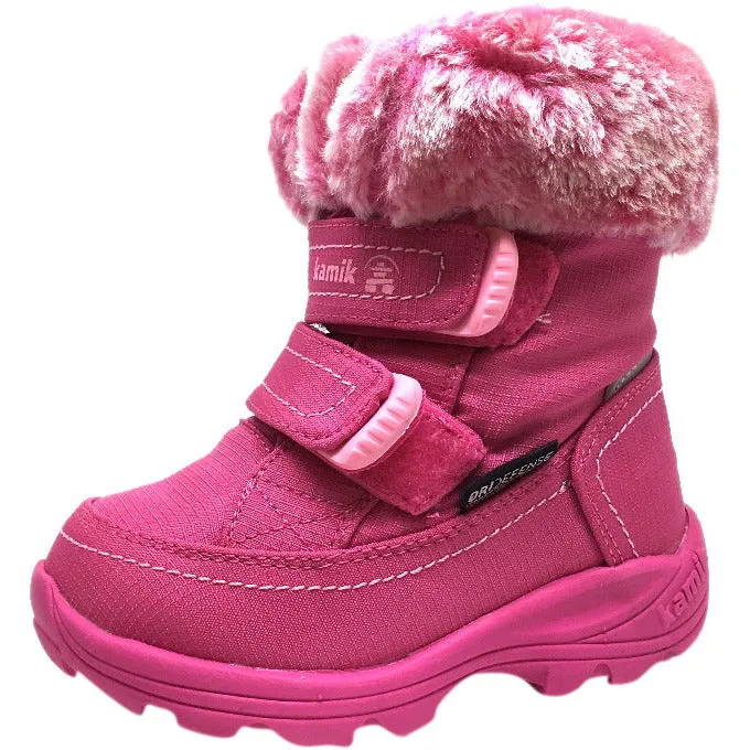 Kamik Girl's Leaf Snow Boots, Magenta