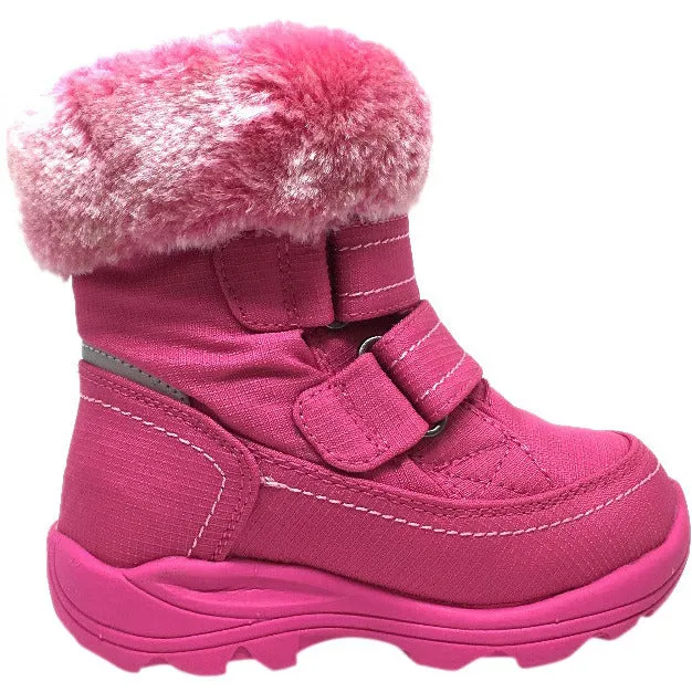 Kamik Girl's Leaf Snow Boots, Magenta