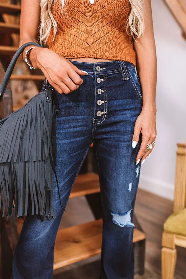 KanCan The Shelby High Waist Distressed Flare