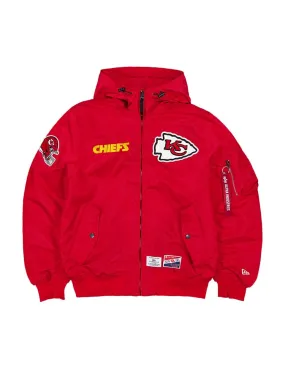 KANSAS CITY CHIEFS X ALPHA X NEW ERA L-2B BOMBER JACKET