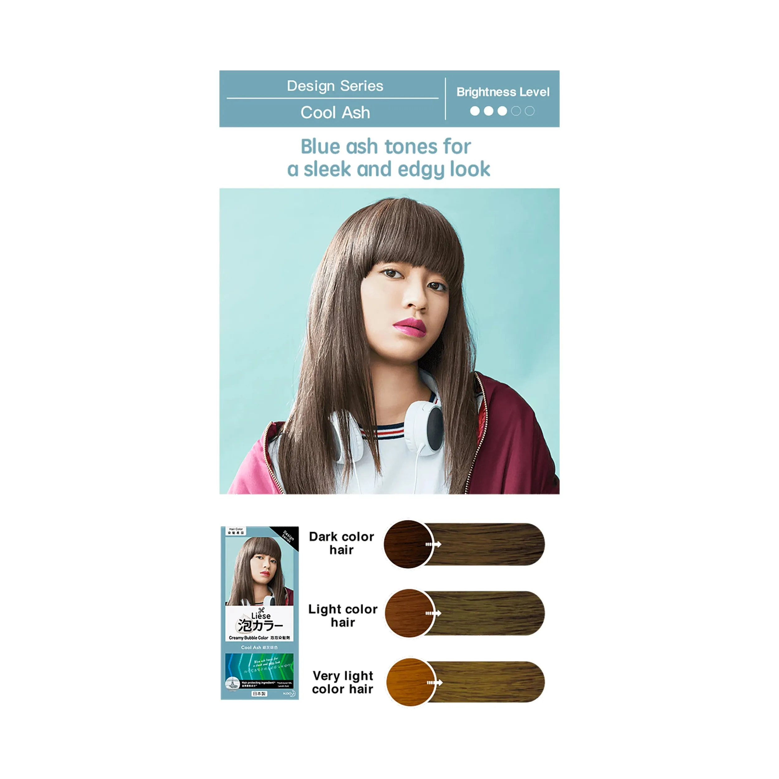 Kao Prettia Bubble Hair Color Cool Ash