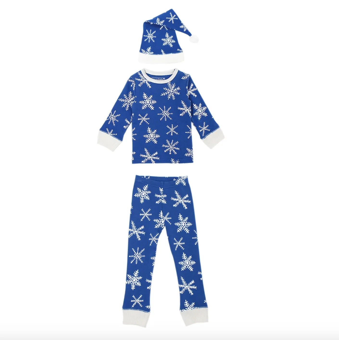 Kids' Organic Holiday PJ & Cap Set