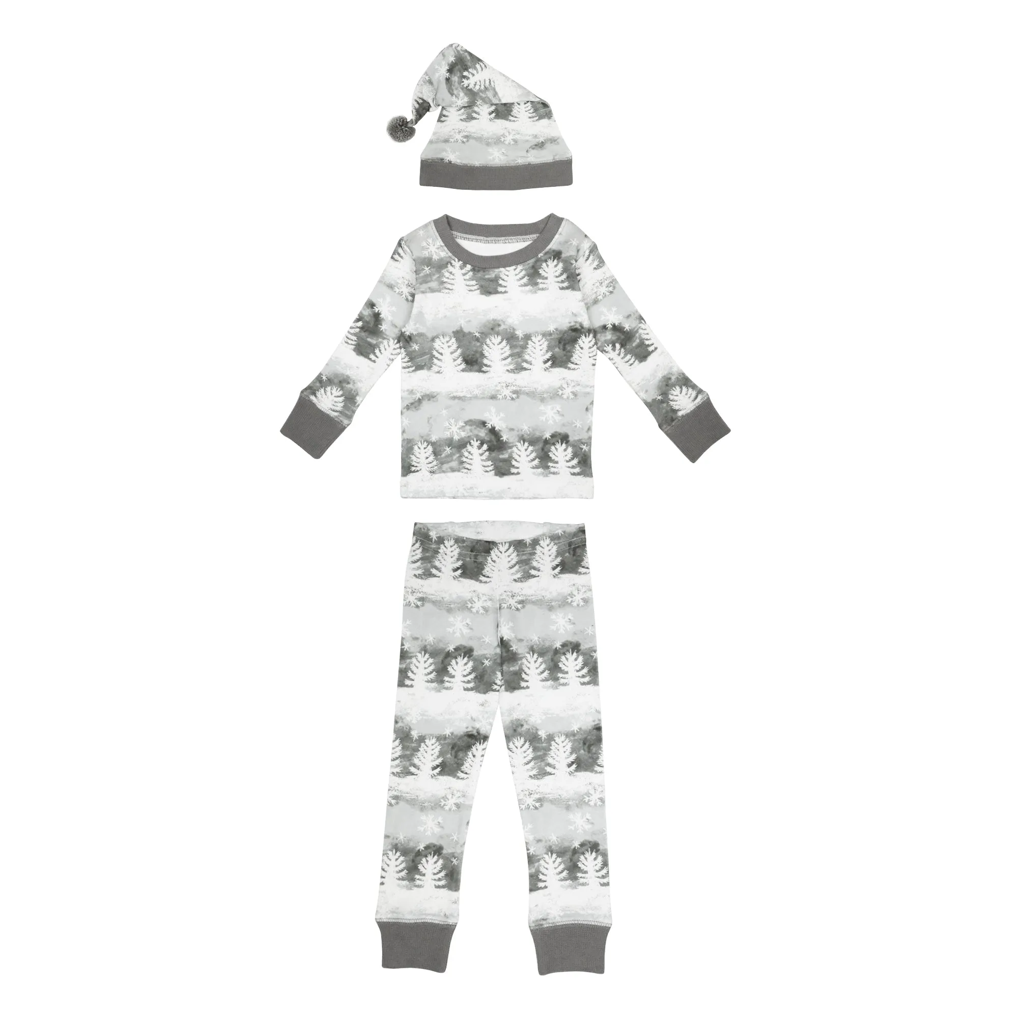 Kids' Organic Holiday PJ & Cap Set