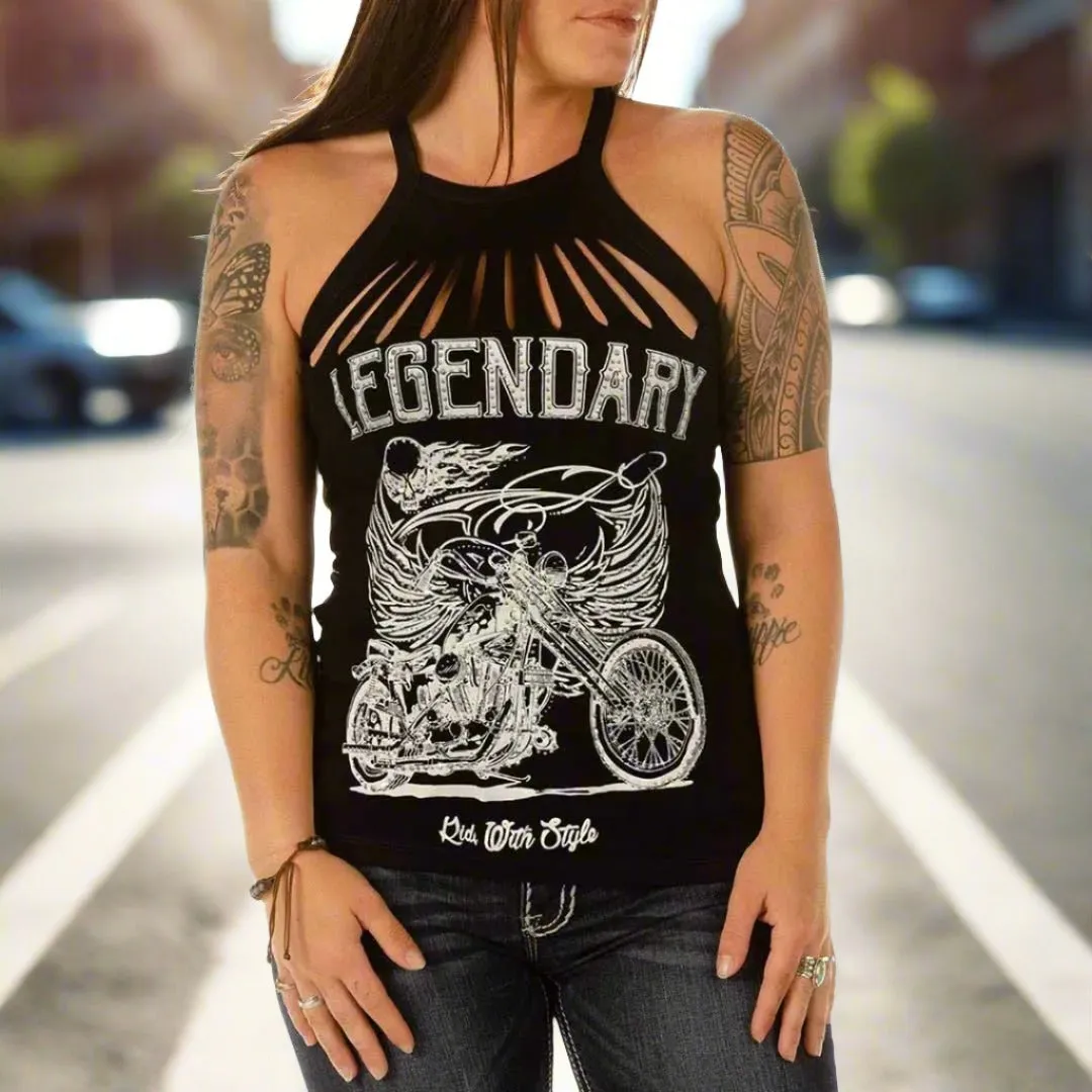 Liberty Wear Women's Ghost Rider Tank Top