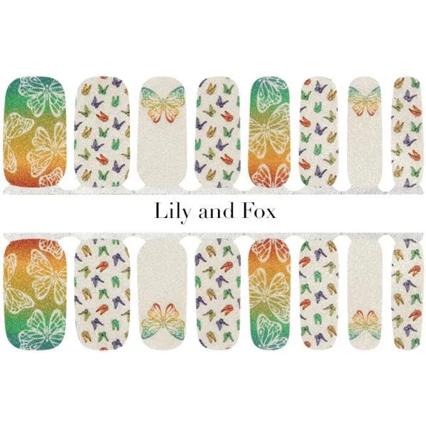 Lily and Fox - Nail Wrap - Flying High