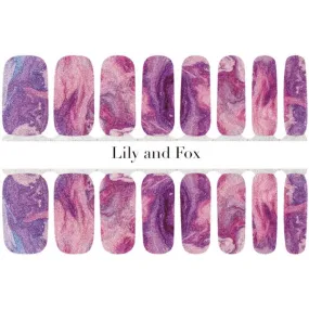 Lily and Fox - Nail Wrap - Wild Berry Swirl