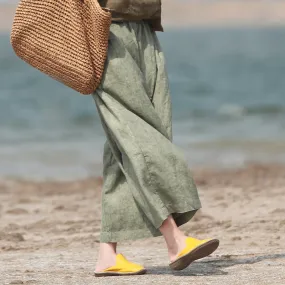 Linen Pants Summer Wide Legs Women Pants MDYP9762