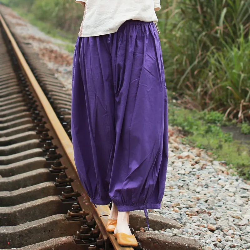 Linen Pants Summer Wide Legs Women Pants MDYP9763