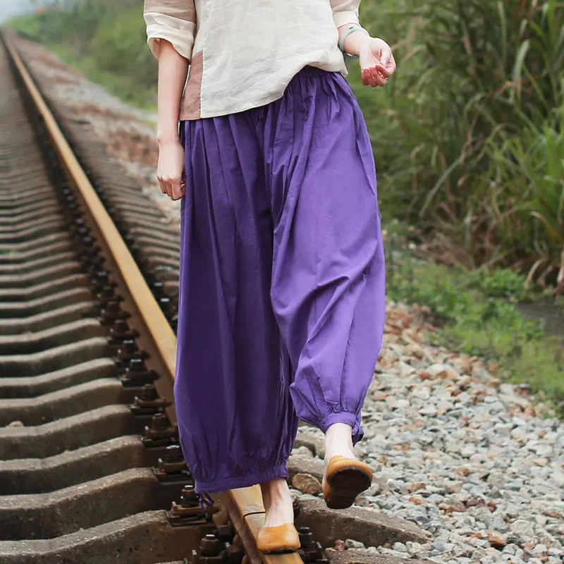 Linen Pants Summer Wide Legs Women Pants MDYP9763