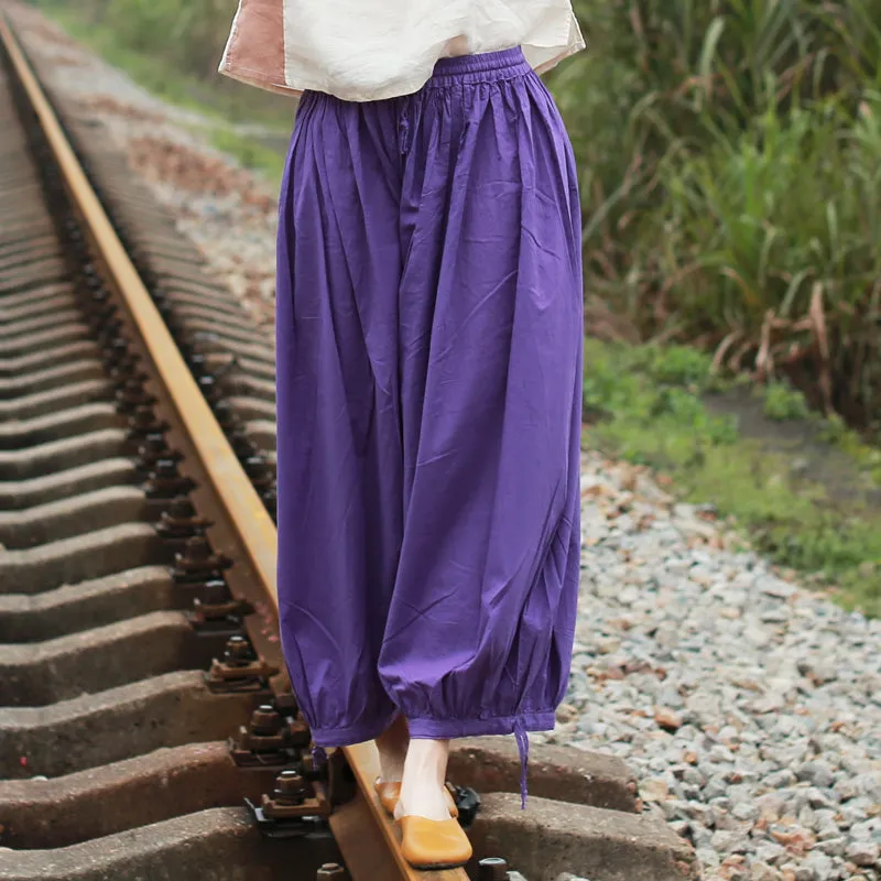 Linen Pants Summer Wide Legs Women Pants MDYP9763