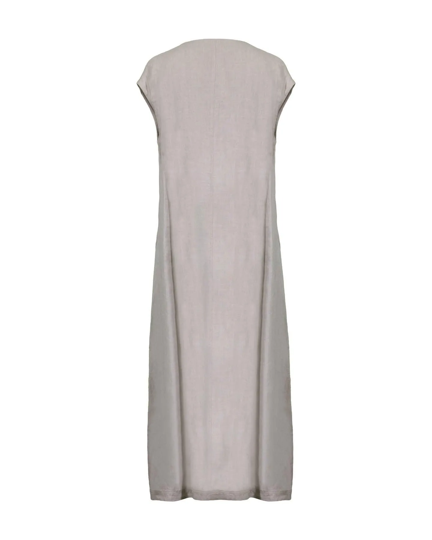 Linen V-Neck Maxi Dress