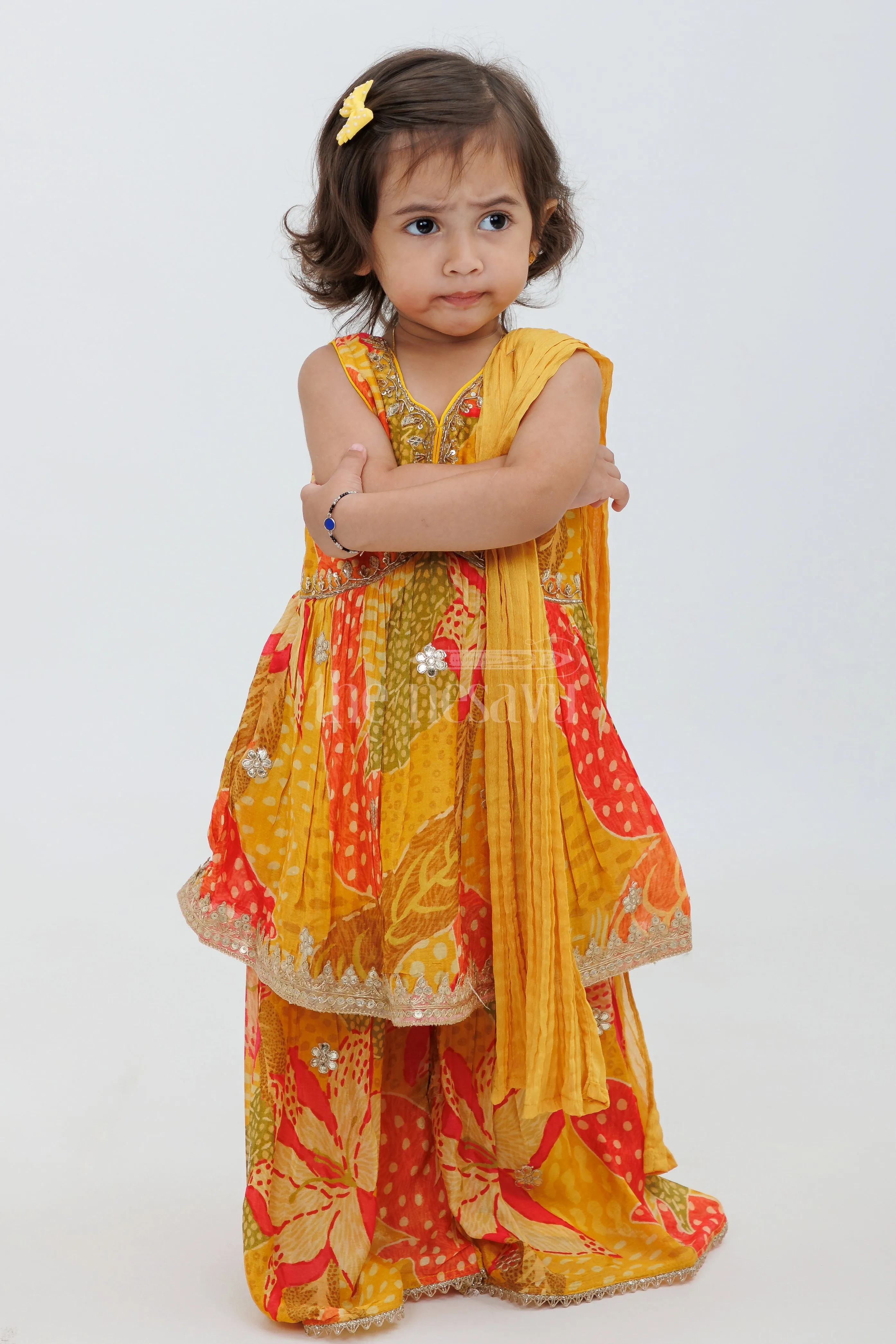 Little Bridal Maid Gharara Dress for Kids