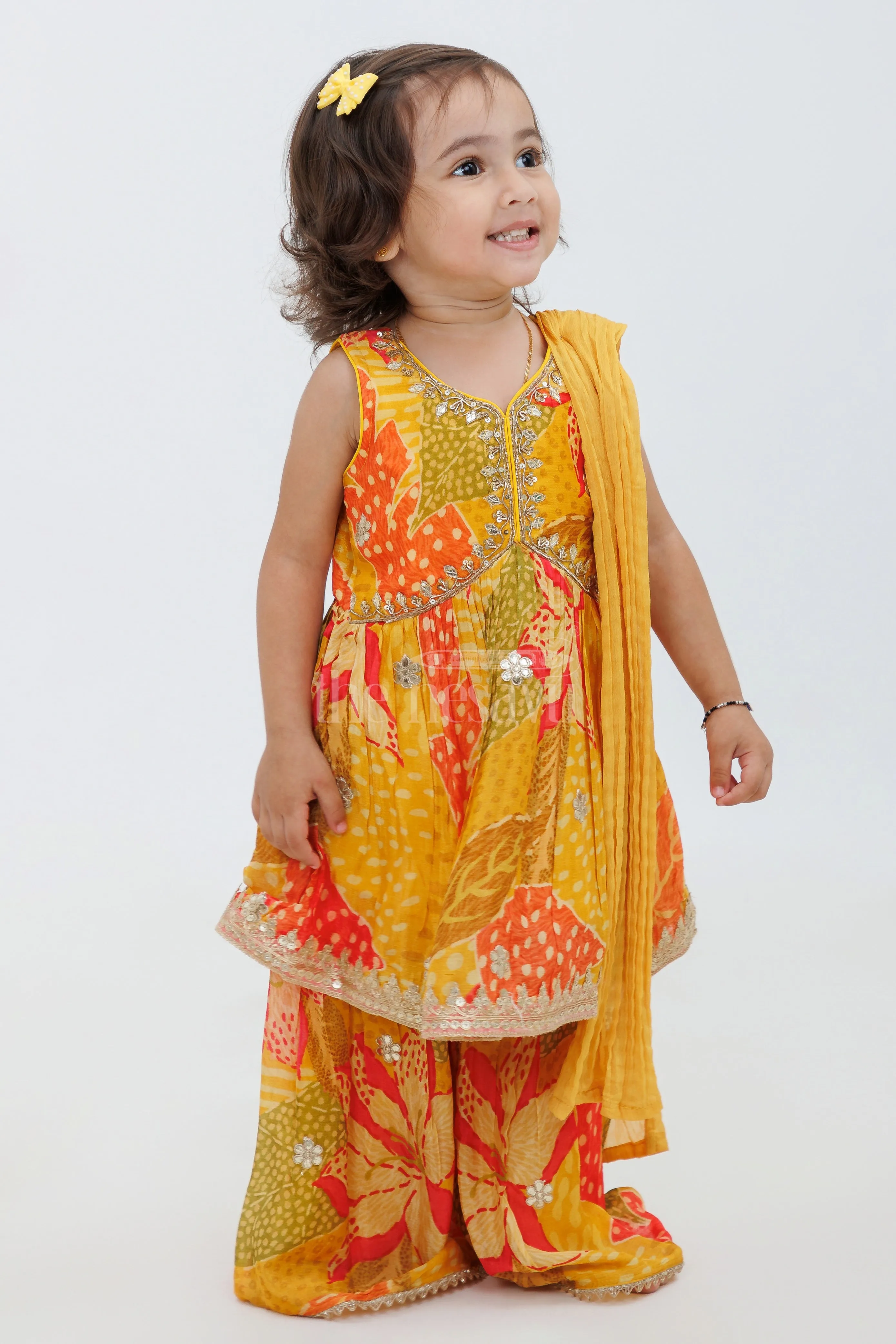 Little Bridal Maid Gharara Dress for Kids