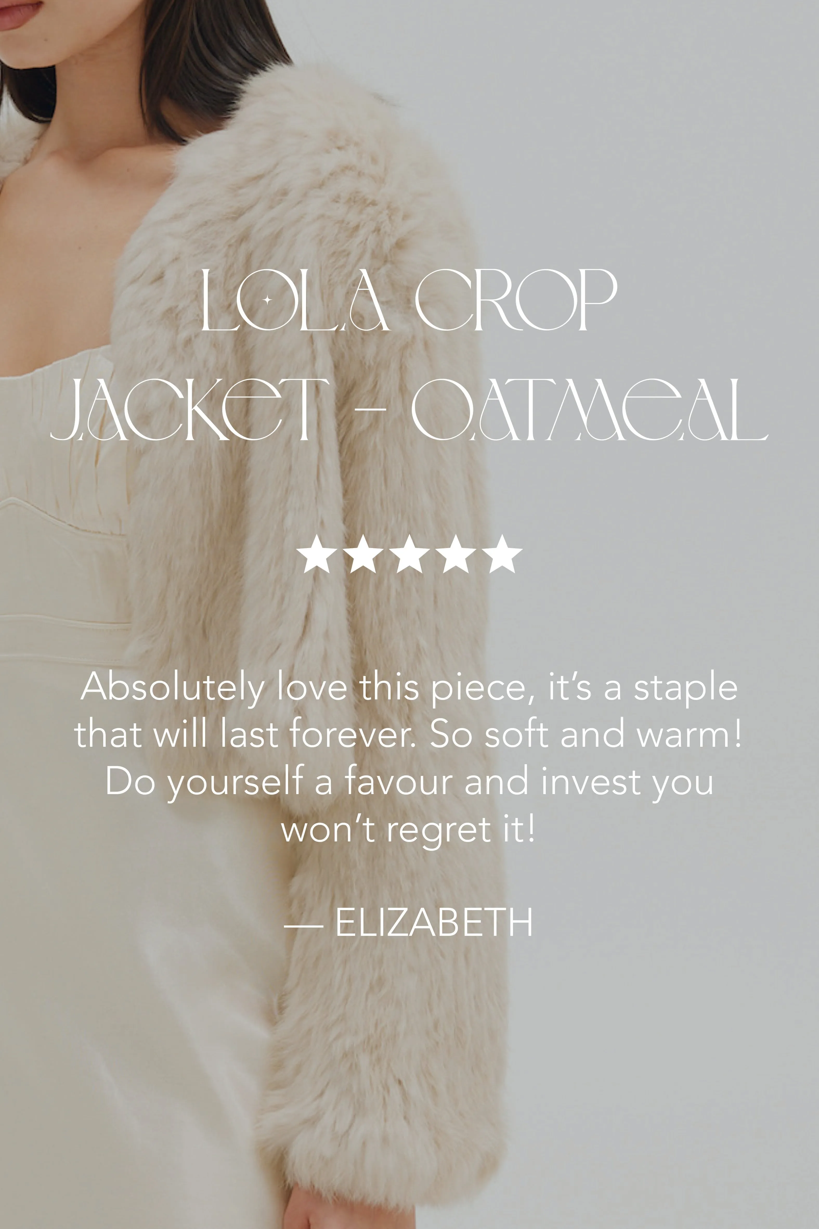 Lola Crop Jacket - Oatmeal