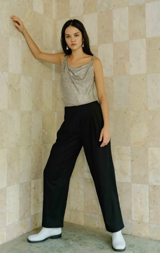 Louise Pants in Jet Black