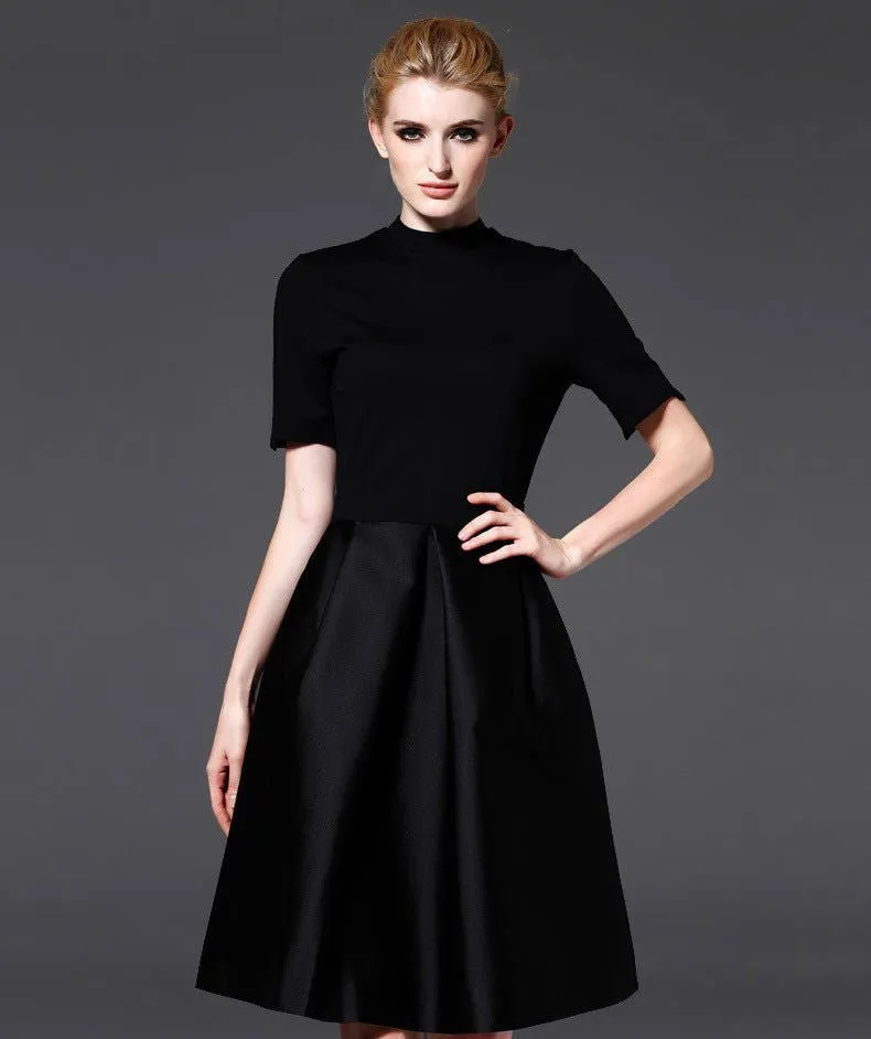 LovelyRLovely Pleated Skirt Black Dress