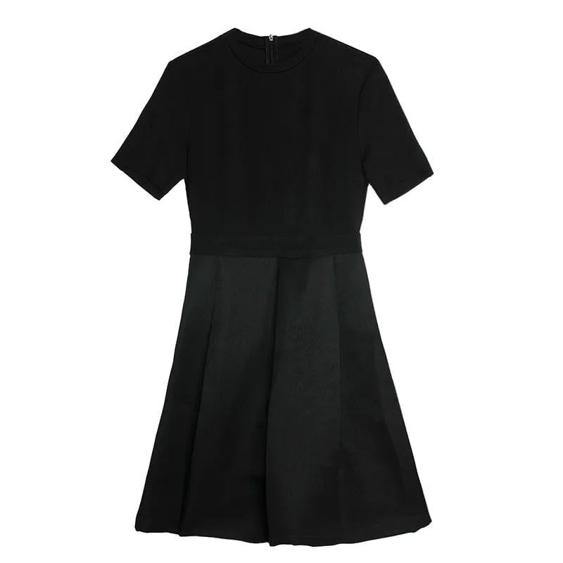 LovelyRLovely Pleated Skirt Black Dress