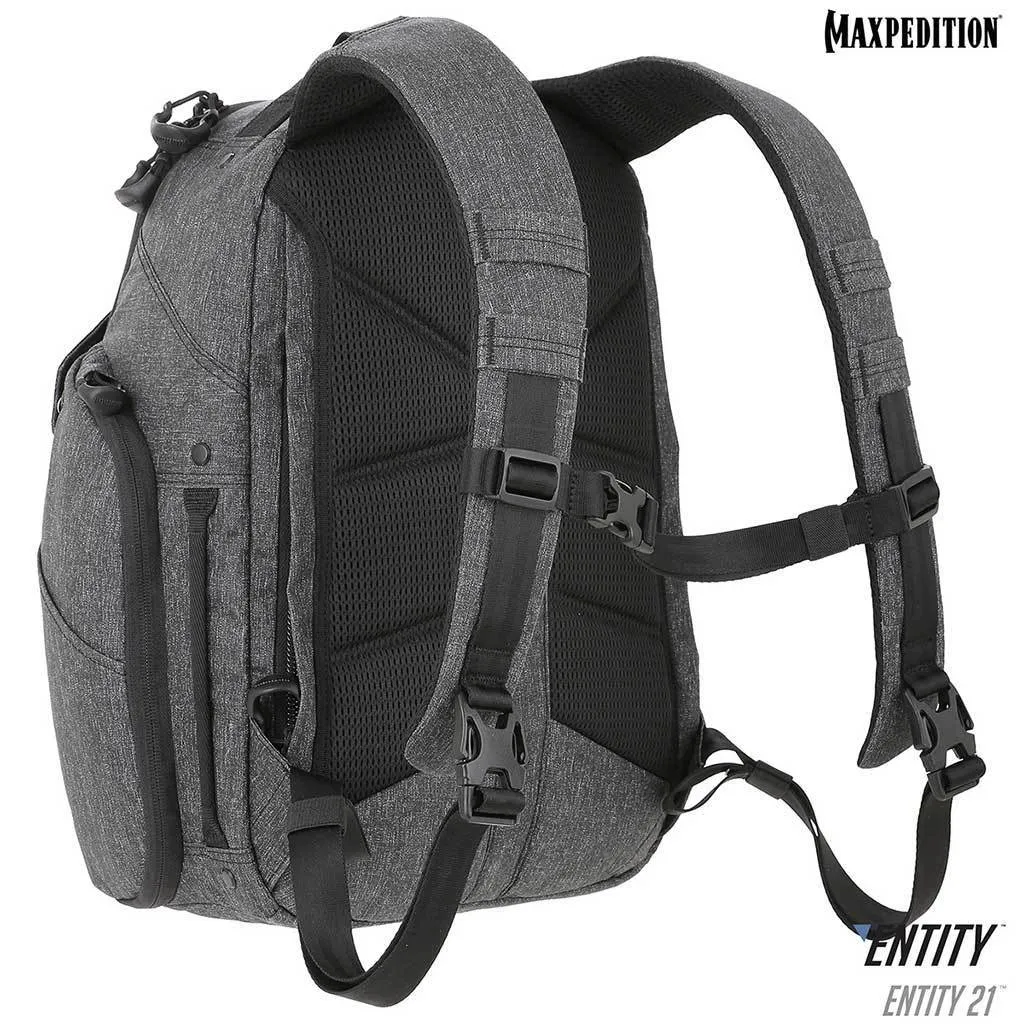 Maxpedition Entity 21 CCW-Enabled EDC Backpack 21L (Charcoal)