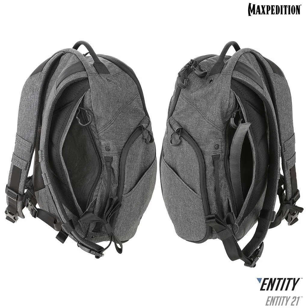 Maxpedition Entity 21 CCW-Enabled EDC Backpack 21L (Charcoal)