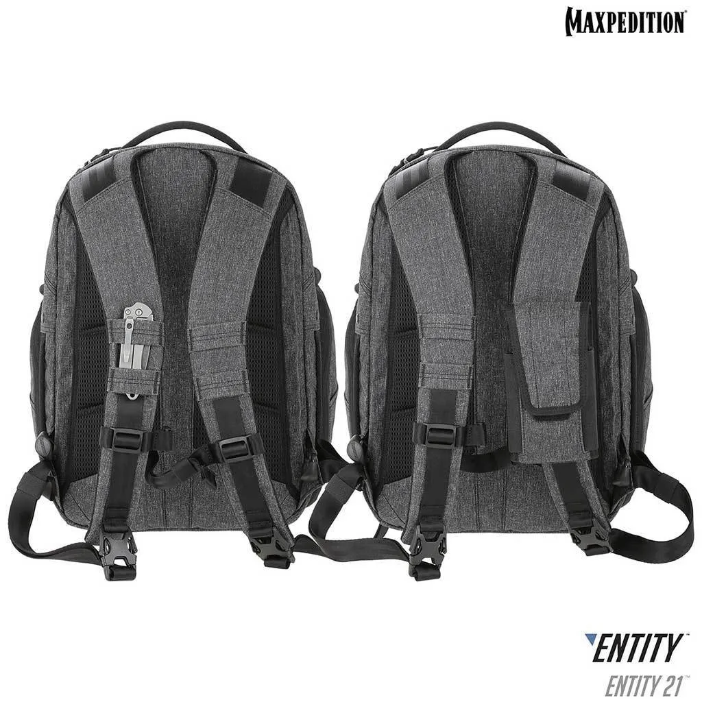 Maxpedition Entity 21 CCW-Enabled EDC Backpack 21L (Charcoal)