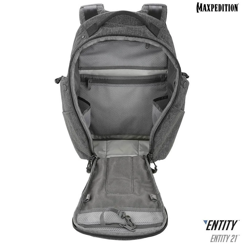 Maxpedition Entity 21 CCW-Enabled EDC Backpack 21L (Charcoal)