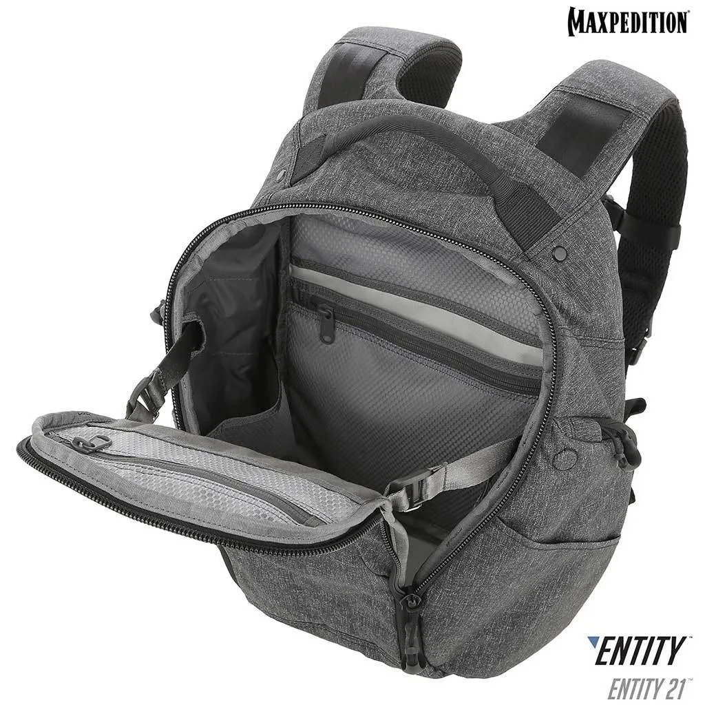 Maxpedition Entity 21 CCW-Enabled EDC Backpack 21L (Charcoal)