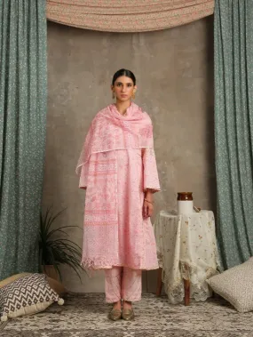 Mehr- Gulaab Pink Cotton Printed Salwar Suit