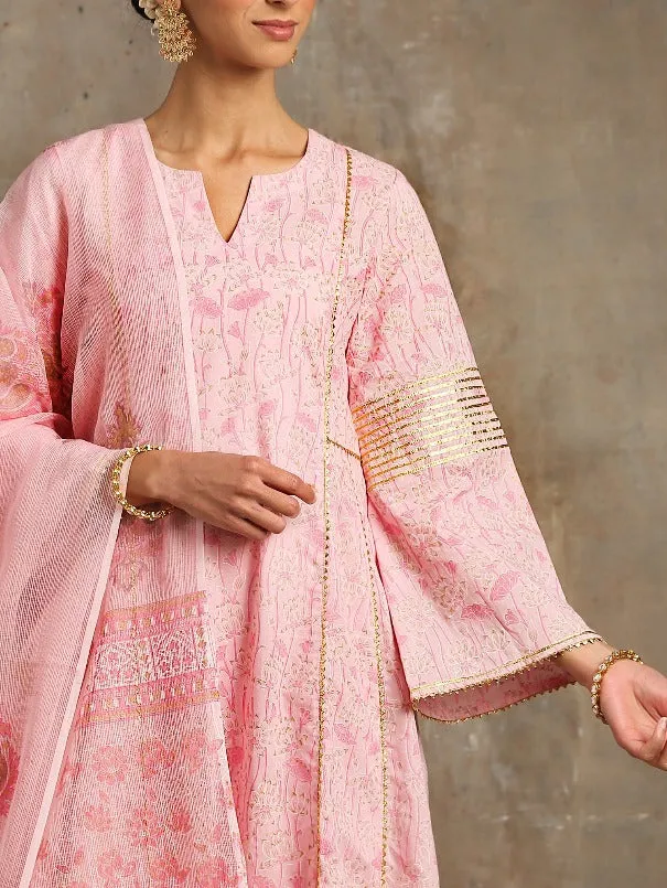 Mehr- Gulaab Pink Cotton Printed Salwar Suit