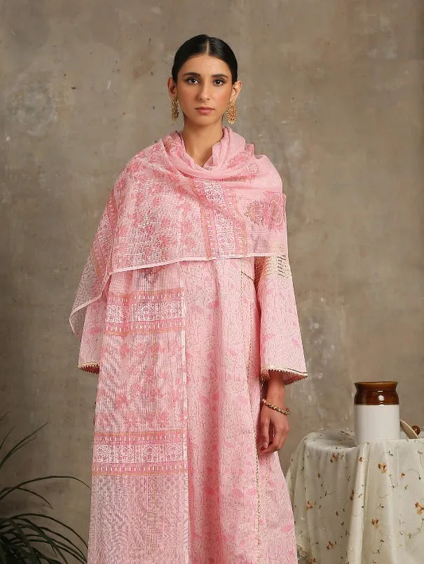 Mehr- Gulaab Pink Cotton Printed Salwar Suit