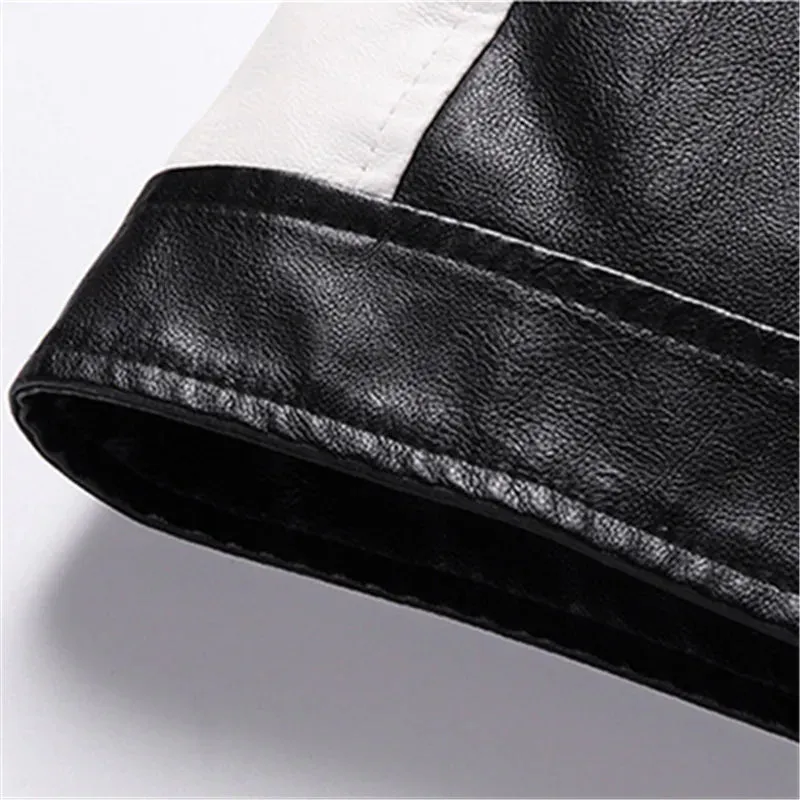 Men Plus Thick Coats Spring/ Autumn chaqueta hombre Mens Leather Jackets Casual High Quality Classic Motorcycle Bike Jacket