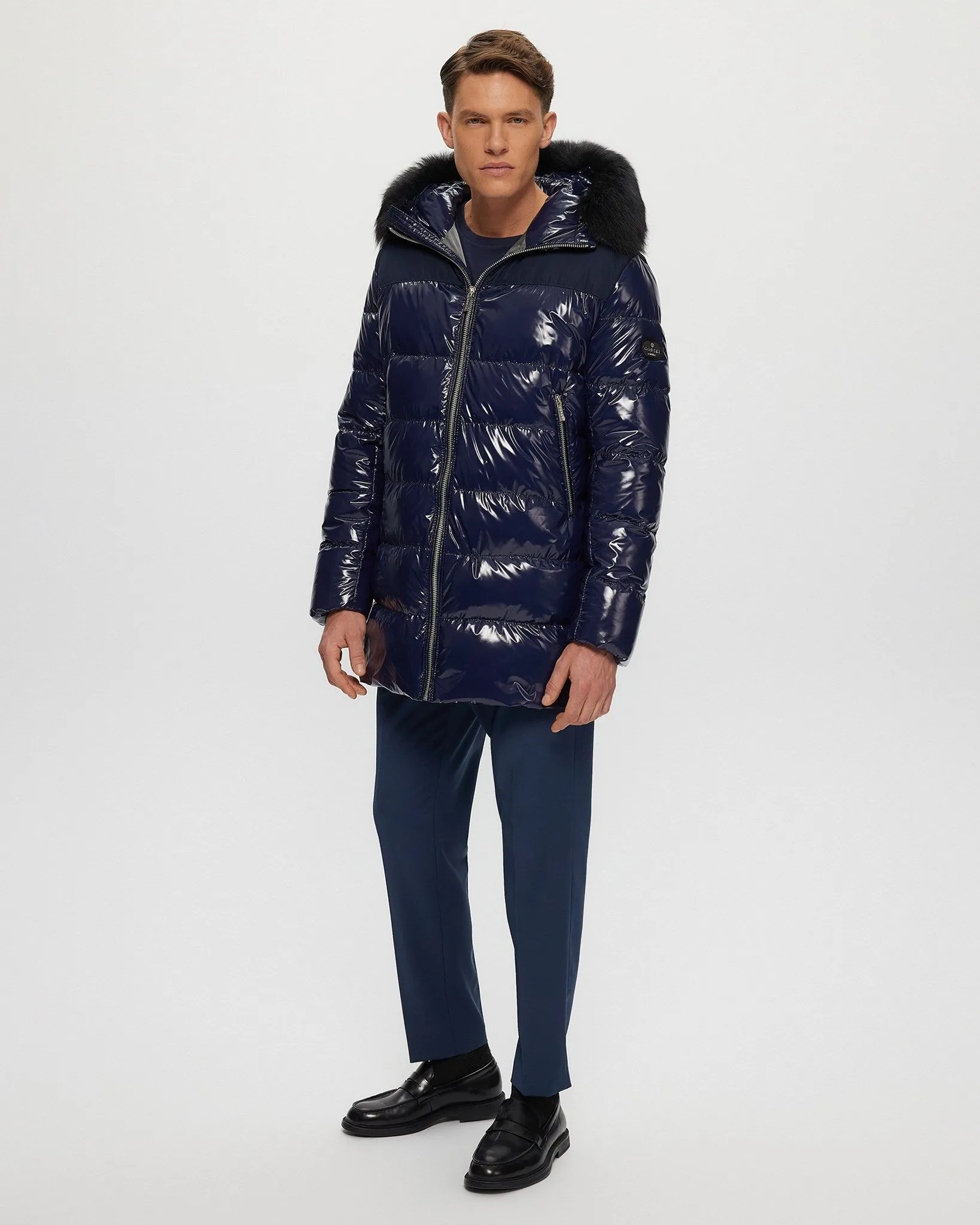 Men's Après-Ski Parka with Detachable Toscana Shearling Lamb Hood Trim