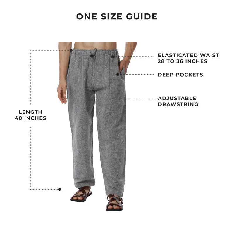 Men's Lounge Pants | Grey | Fits Waist Size 28" to 36"