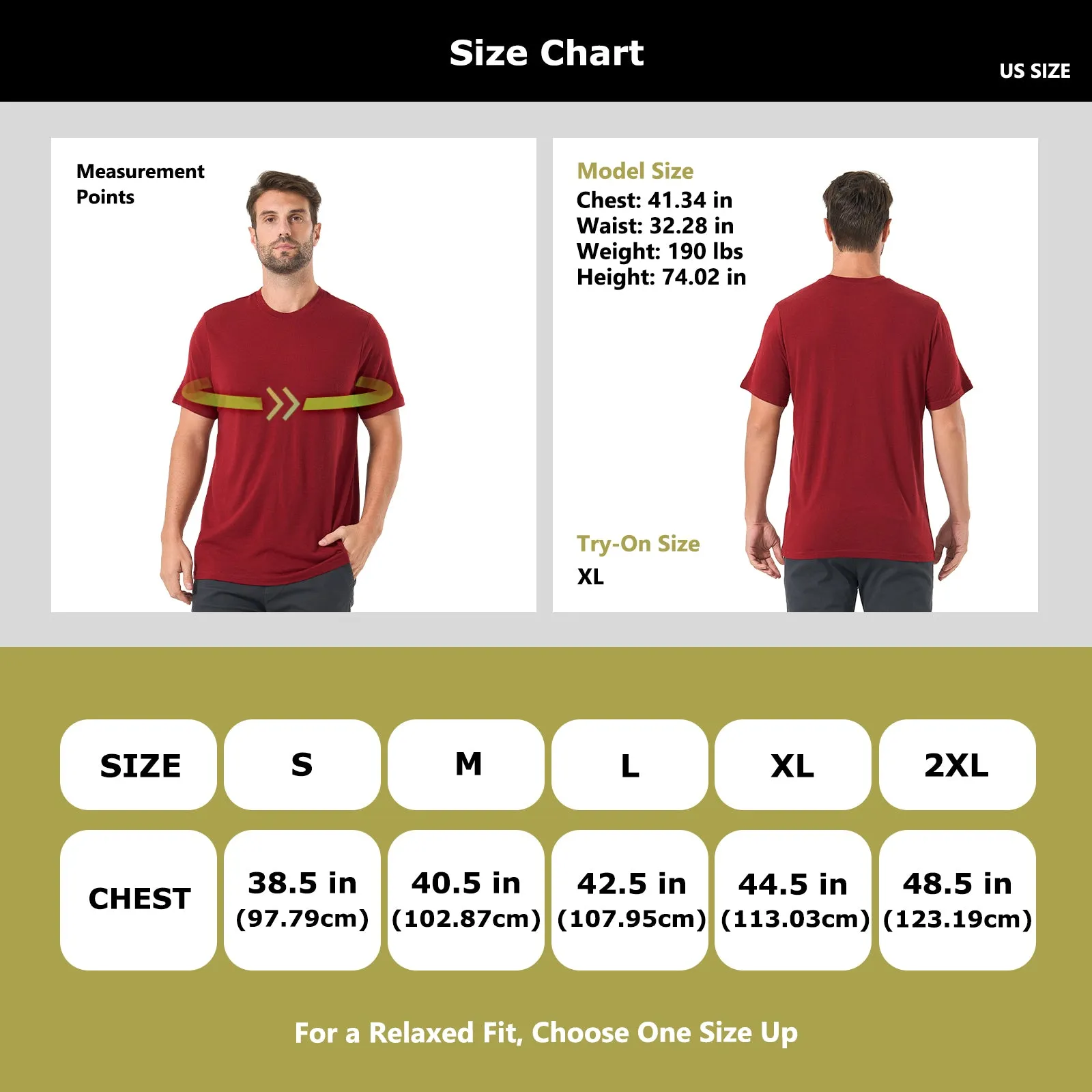 Men's Merino 200g Short Sleeve T-Shirt Burgundy