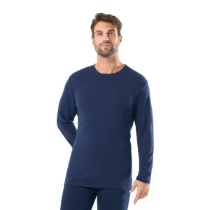 Men's Merino 250g Long Sleeve Crewe Thermal Top Navy