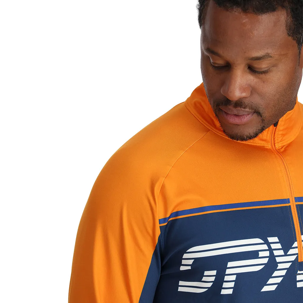 Mens Paramount Half Zip - Saffron