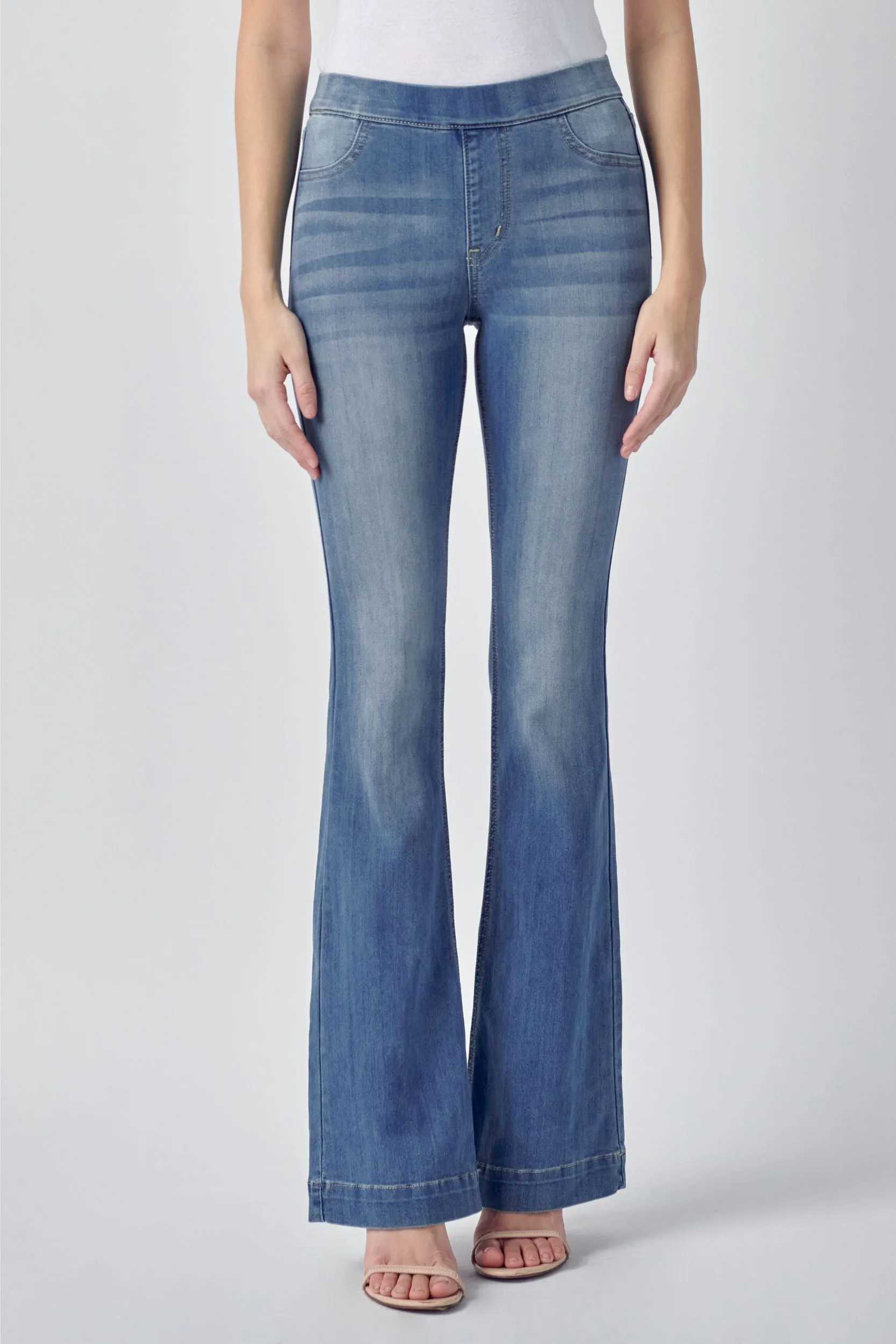 Mid Rise Flare Cello Jeans